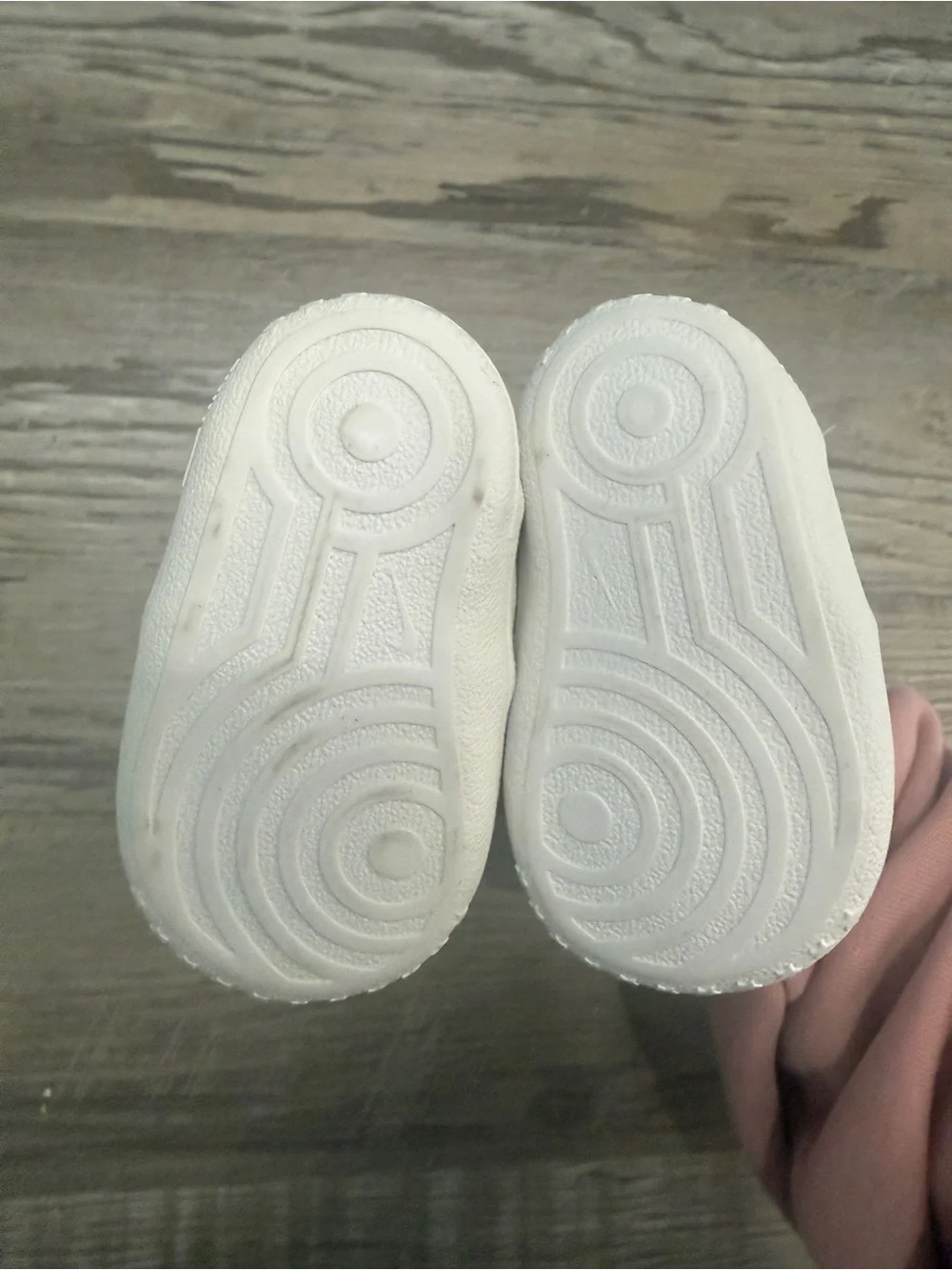 Nike Baby White Leather Lace-Up Sneakers
